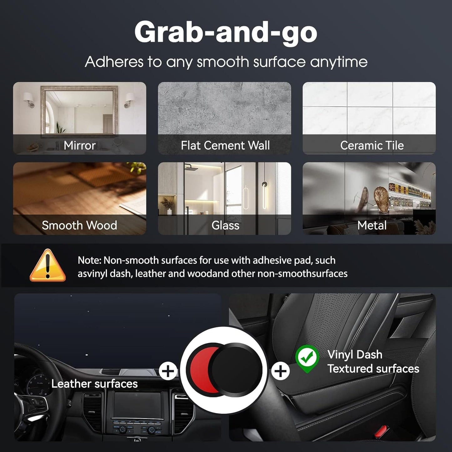 Woyuosn Vacuum Magnetic Phone Holders for Car